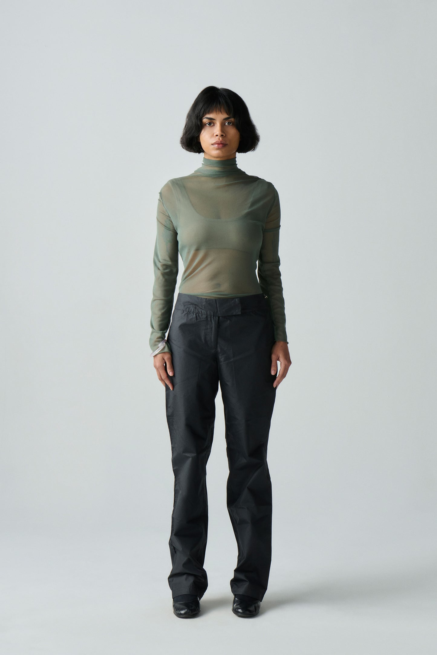 MESH TURTLENECK