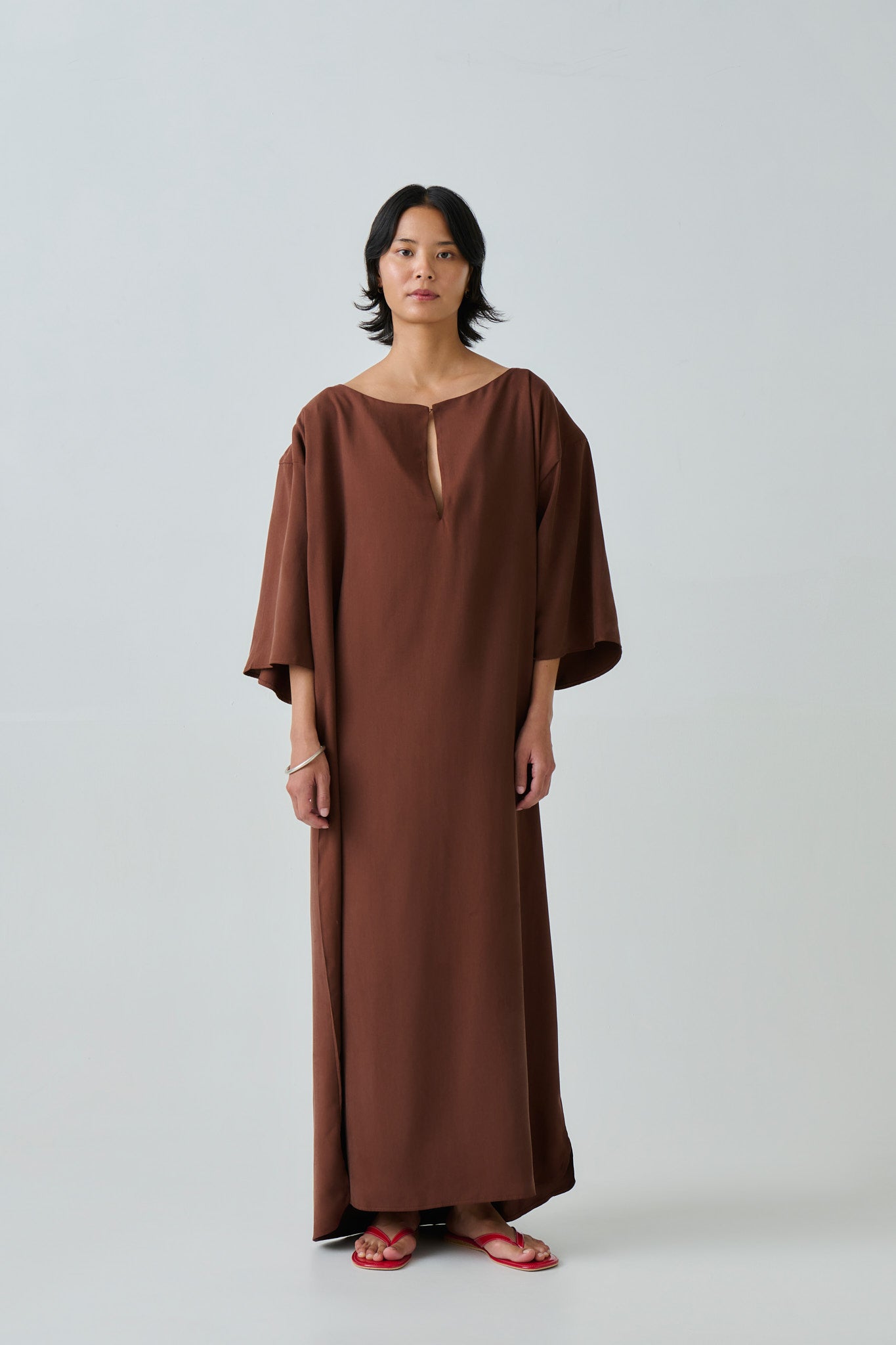 SILK KAFTAN DRESS