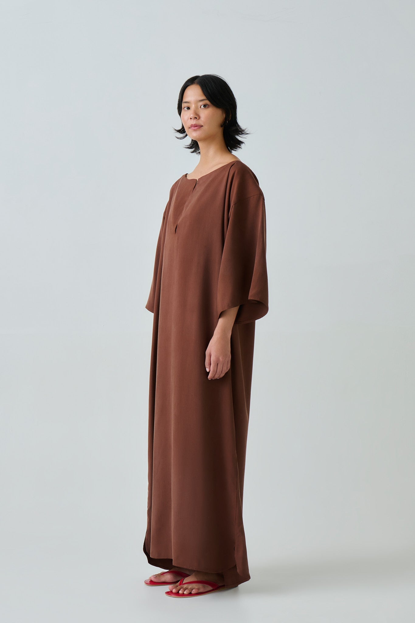 SILK KAFTAN DRESS