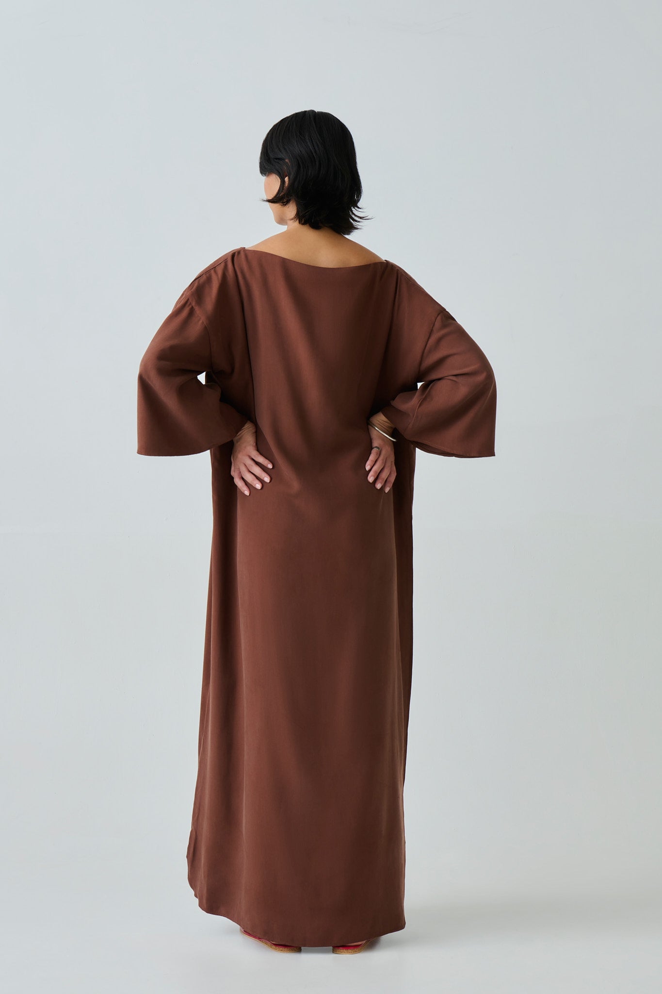 SILK KAFTAN DRESS