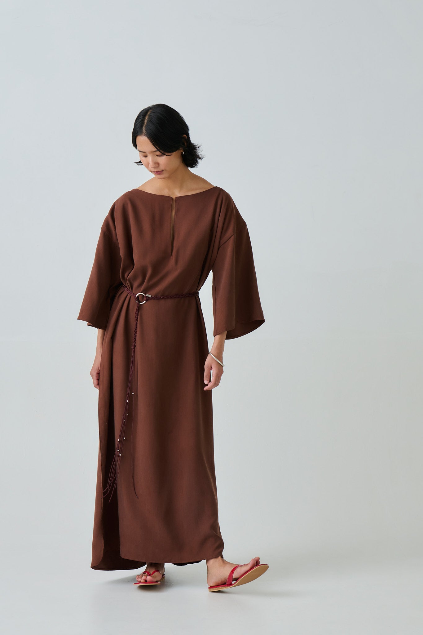 SILK KAFTAN DRESS