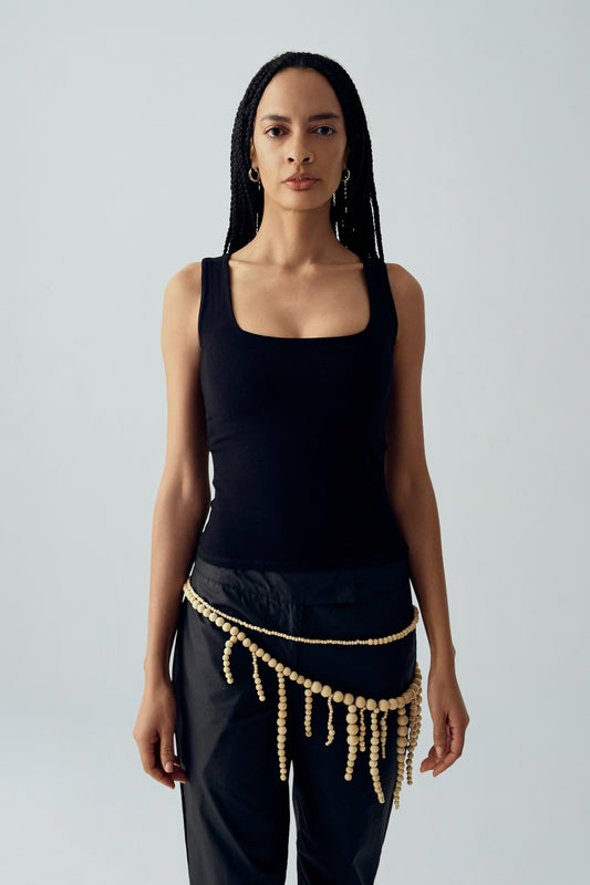 BEADED NECKLACE BELT