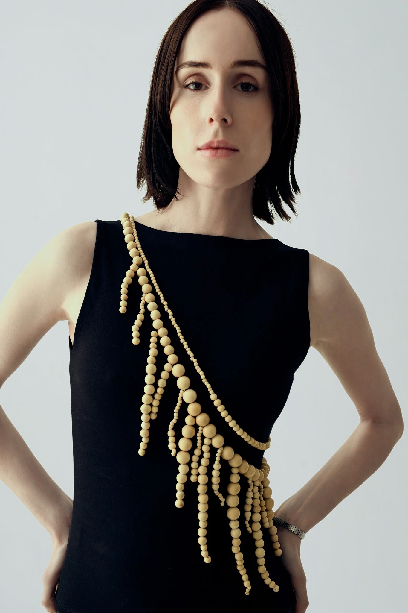 BEADED NECKLACE BELT